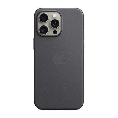 APPLE เคสผ้า FineWoven สำหรับ iPhone 15 Pro Max พร้อม MagSafe (สีดำ) รุ่น MT4V3FE/A